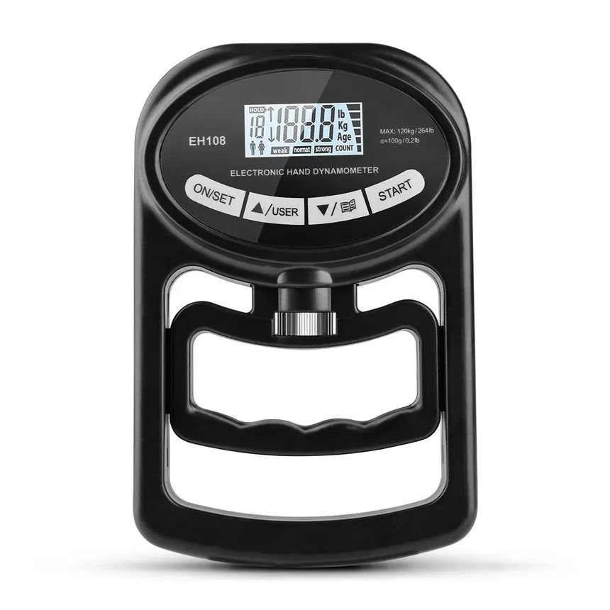 PrimaGrip™ PowerGrip 120kg Digital Hand Dynamometer – USB Grip Strength Tester & Strength Meter