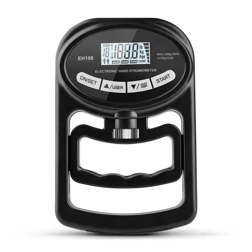 PrimaGrip™ PowerGrip 120 кг цифров ръчен динамометър – USB тестер за сила на захвата и измервател на сила 